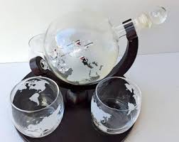 Vintage Old World Globe Small Desktop Zona Torrida Dark Green Globe W/ Curved Wood Half Ruler Made in Italy 1970's Era Decorative Globe - Etsy