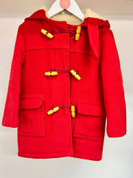 Ladybird Vintage Red Wool Duffle Coat Age 4-5 – Les Petits ...