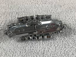 Vintage Rhinestone Brooch – Rectangular and Round Stones – Art Deco Style – Approx. 6 X 3 Cm – Glamorous Accessory - Etsy