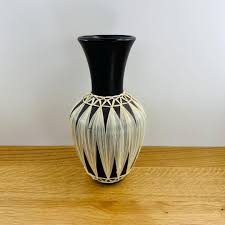 Gmunder Keramik Vase: Mid-century Raffia-wrapped Ceramic ...