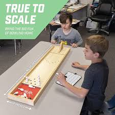 Mini Wooden Tabletop Bowling Game Set For Kids & Adults Toys ...