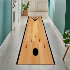 Bowling Lane Play Mat – Washable Non-slip Runner, Fun Home ...