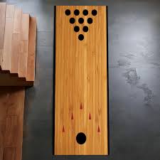 Bowling Lane Runner Rug, Realistic Wood Pattern Carpet for ...