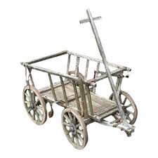 Antique European Goat Cart Wagon | Chairish