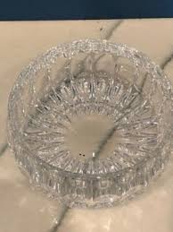 Vintage Gorham Althea Vertical Cut Lead Crystal Nesting Round Bowl 4.5” | eBay