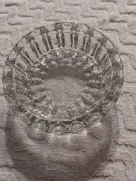 Glass ashtray heavy 6" Vintage | eBay