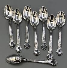 Chantilly by Gorham Sterling Silver set of 8 Demitasse Spoons 4" | eBay