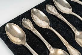 Set of 6 Silver-Plated Teaspoons, 19th Century, Napoleon III Period. For Sale at 1stDibs