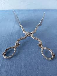 Vintage Silver-plated Salad Tongs: Sheffield Anglia Cookie ...