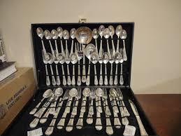 Vintage 51 Pc WM. Rogers & Son Silverplated Flatware Set No ...