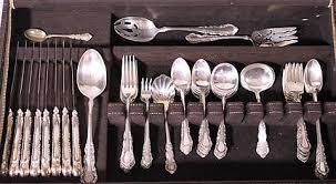 Lot - REED AND BARTON "GEORGIAN ROSE" SILVER PART FLATWARE ...