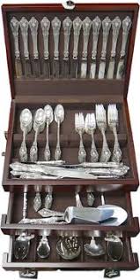 ELOQUENCE sterling silver flatware set 1953 by Lunt Silversm
