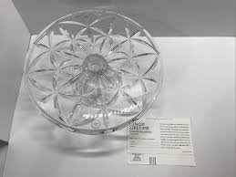 Lenox Shooting Star Clear Crystal 11" Cake Plate, BRAND NEW ...