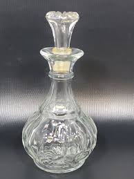 Clear Glass Vintage Round Decanter with Stopper | eBay