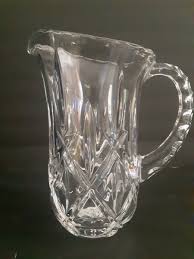 Vintage Crystal Water Pitcher with deep diamond cuts, Heavy (D8) | eBay UK