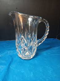 Vintage Lenox 8-1/2" Hand Cut Lead Crystal Pitcher With ...