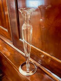 Vintage Glass Ruffled Rim Starburst Wallace Sterling Silver ...