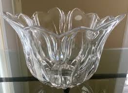 NEW, GORHAM Vintage TULIP SHAPE Lead CRYSTAL BOWL Style ...