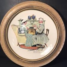 Norman Rockwell Winter Gaily Sharing Vintage Time plate 1973 ...