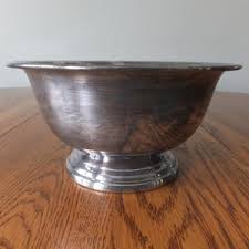 Vintage EP Poole Silver Plate Bowl - Etsy
