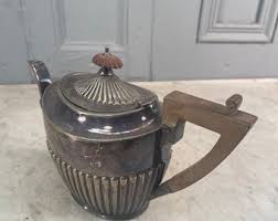 Antique Silver Plated Teapot With Carved Finial - Etsy