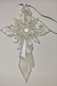 Christmas Ornament Plastic Cross 5 X 3" | eBay