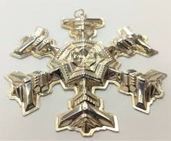 Vintage Gorham Sterling Silver Snowflake Christmas Tree ...