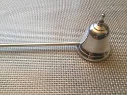 Vintage WEB Sterlin Silver Candle Snuffer W/Turned Ebony ...