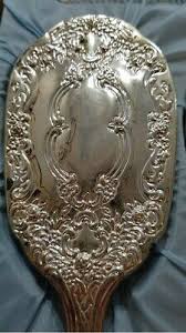 Vintage 3 Piece Silver Plated Vanity Dresser Set Used in Box ...