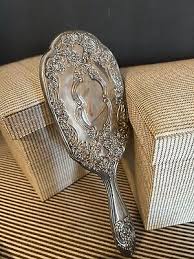 Vintage Silver Plate Vanity Set Comb, Brush Hand Mirror ...