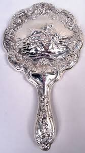 Antique Gorham Edwardian Classical Sterling Silver Mirror ...