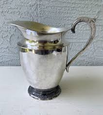 Vintage Rogers Silverplate Water Pitcher: Mid Century ...