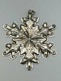Gorham Sterling Silver 1973 Annual Snowflake Ornament, no ...