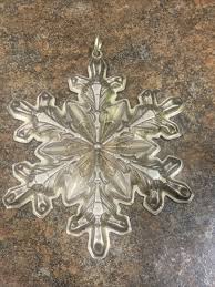 VINTAGE 1973 GORHAM STERLING SILVER SNOWFLAKE CHRISTMAS ...