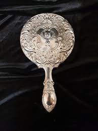 Buy IN STOCK Stylized Vintage Silver Vanity Mirror With ...