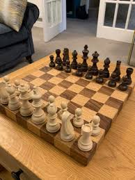 Solid Wood Chess Board Hand Made to Order | eBay