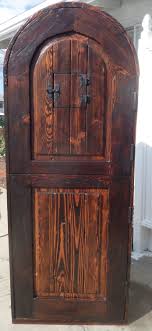 Reclaimed Lumber Rustic Arched Door W/ Hard Ware Speakeasy ...