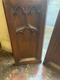 Carved Oak Antique Gothic Panels - Etsy