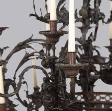 Monumental 19th Century French Bronze Chandelier For Sale at 1stDibs