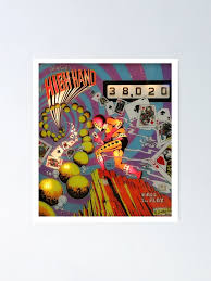 High Hand 70's Pin Ball Machine Art" Poster for Sale by ...