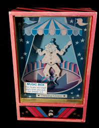 Vintage Music Box w/ Dancing Clown | eBay