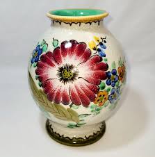 Vintage 6.5"Gouda Anjer Royal Zuid Holland Floral Designed Signed Vase | eBay