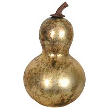 Bottle Gourd 9'W x 15'H Burnt Gold | India House