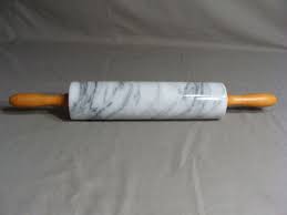 Heavy Marble Rolling Pin With Wooden Handles | eBay