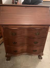 Antique Governor Winthrop Drop Front Clawfoot Desk - | eBay