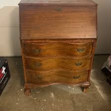 Antique Governor Winthrop Drop Front Clawfoot Desk