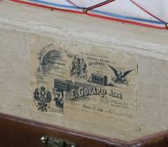 Leather Steamer Trunk with Key from Goyard, 1893 for sale at ...