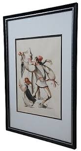 Antique 1930s Dorothy De Boe Twelfth Night Ink & Watercolor ...