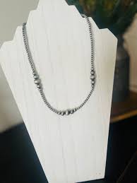 Faux Navajo Pearl Cluster Necklace – Happy Bluebird Boutique