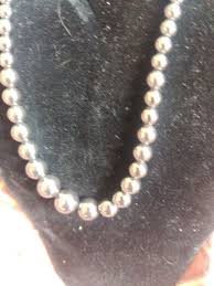 STUNNING VINTAGE ESTATE HEMATITE BEADED 18" NECKLACE!!! | eBay